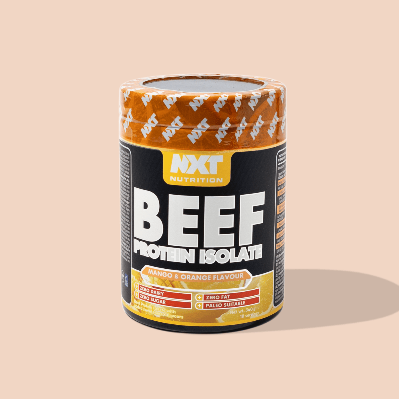 NXT Beef Protein Isolate 540g - Mango and Orange