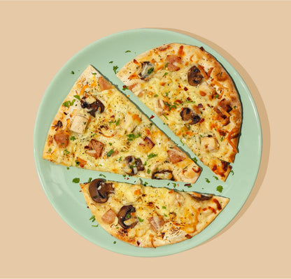 High Protein Carbonara Pizza