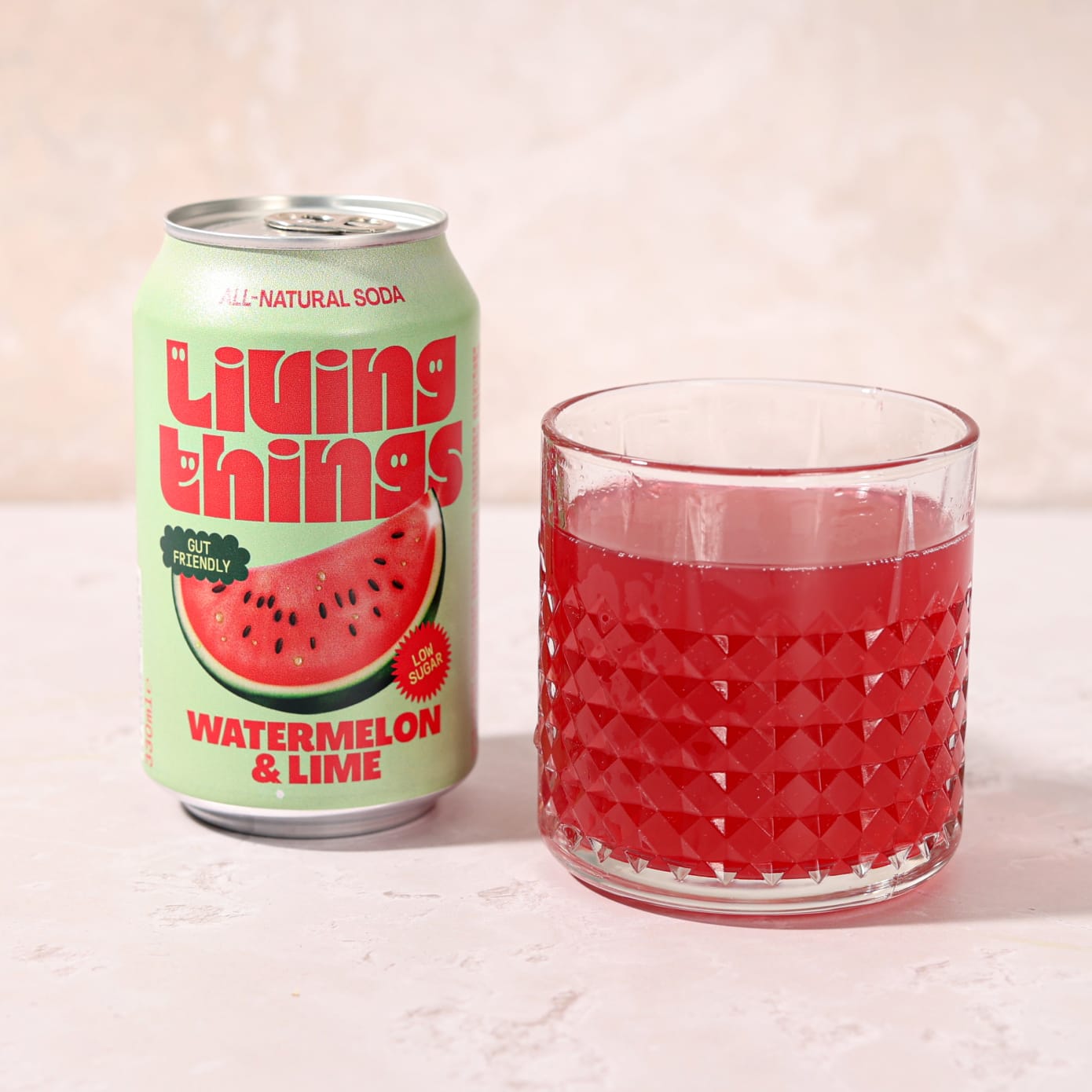 Living Things Prebiotic Soda Watermelon & Lime 330ml