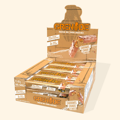 12 X 60g Grenade Carb Killa Protein Bar Box - Caramel Chaos