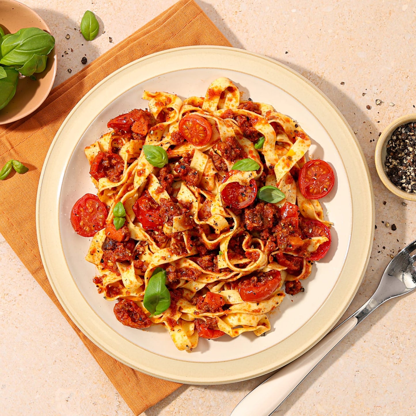 Beef Ragu & Cherry Tomato Tagliatelle